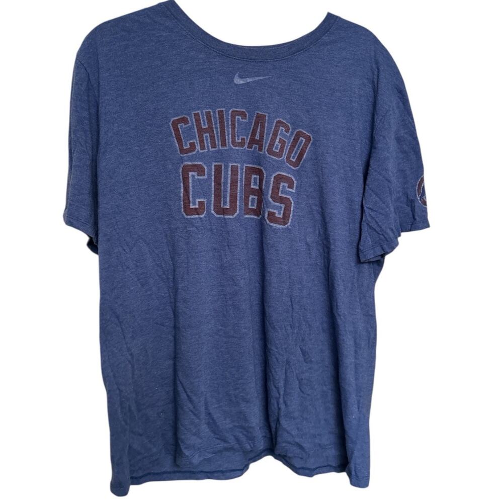 Nike Chicago Cubs MLB Baseball Men's‎ T Shirt Athletic Cut Men's Size XL